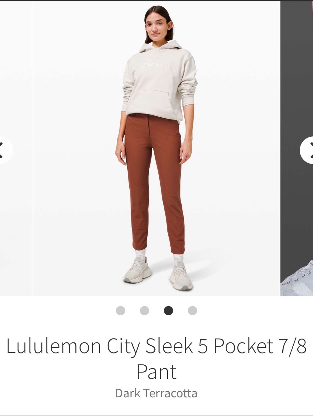 lululemon athletica City Sleek 5-Pocket 7/8 Pant - Dark Terracotta
